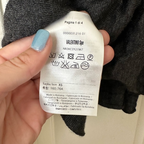 Red Valentino grey top- size XS - Picture 5 of 5